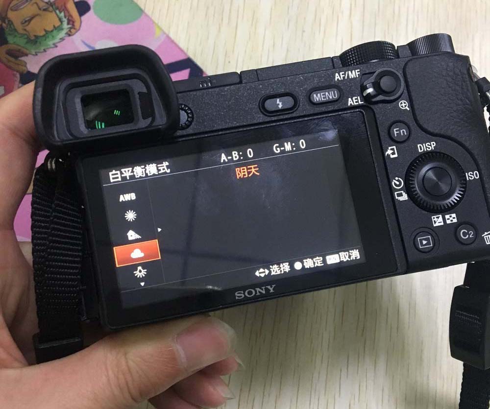 索尼6300相机设置白平衡的方法教程