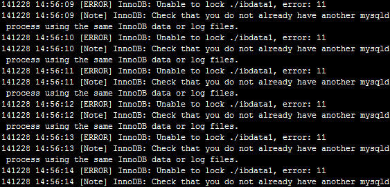 MariaDB启动时处于进度条状态导致启动失败的解决办法