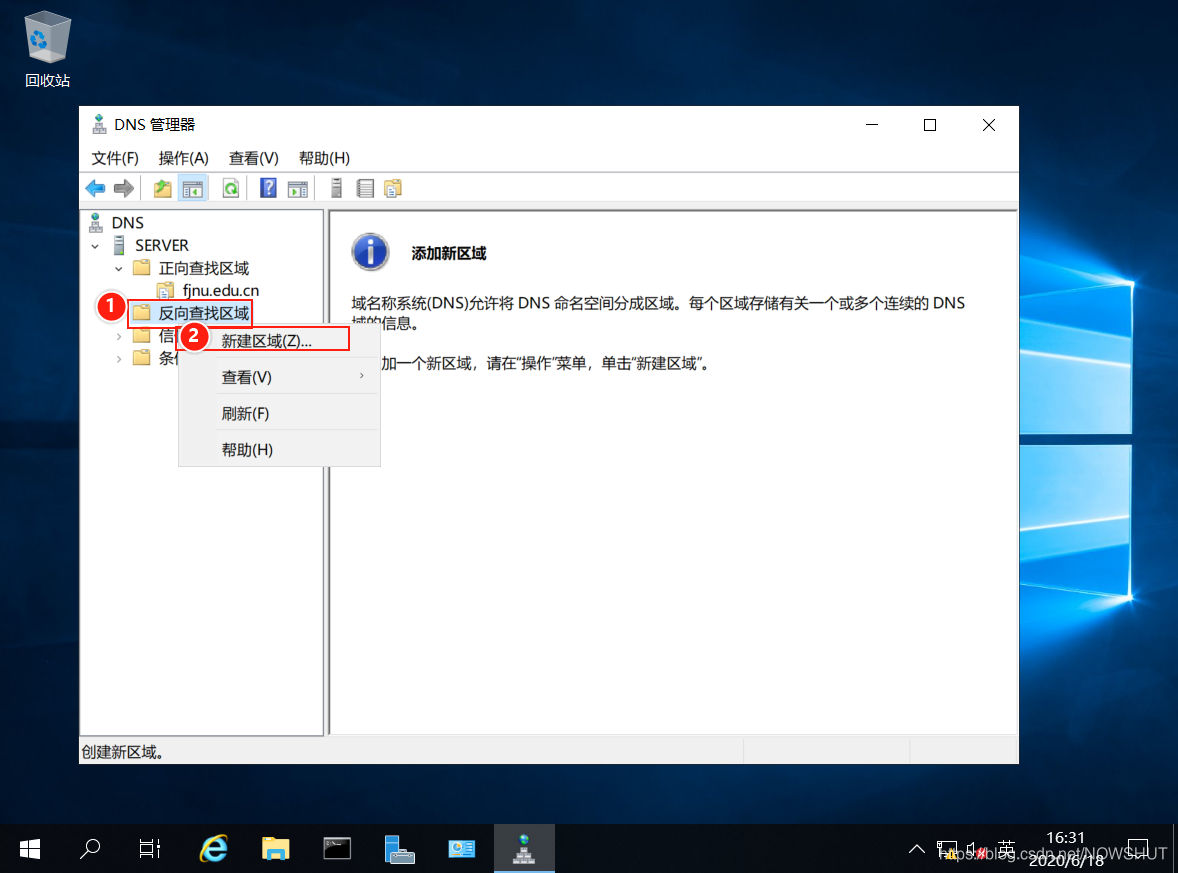 Windows Server 2019 DNS服务器配置与管理之DNS反向解析