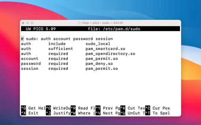 Mac终端使用Touch ID进行身份验证的方法教程