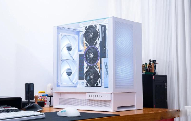 AMD R9 9950X3D配RTX 5070 Ti白色电脑主机配置