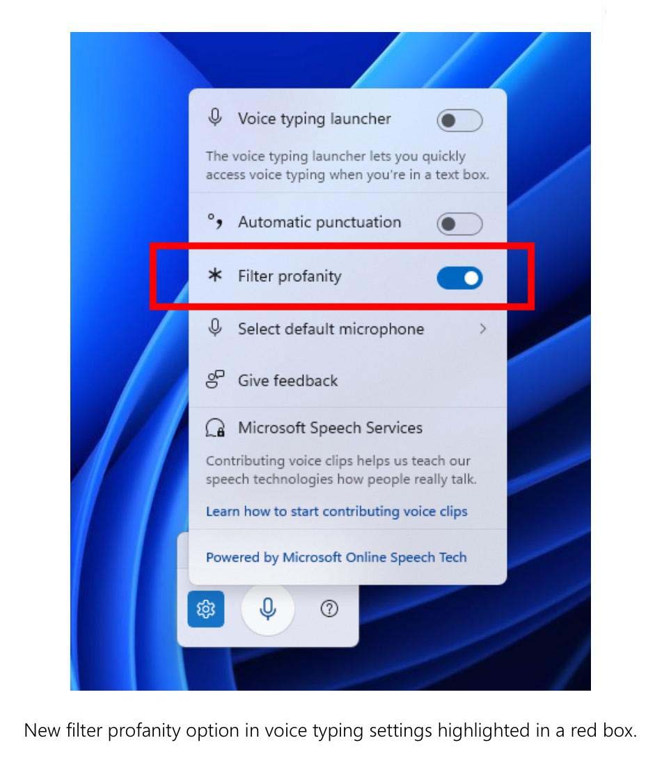 Win11 Canary 27881预览版新增语音过滤与旁白回顾功能