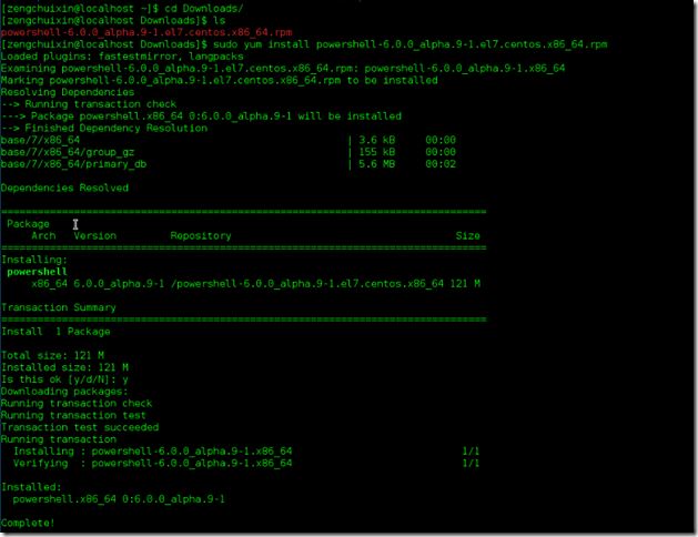 CentOS 7系统上安装Powershell的方法教程